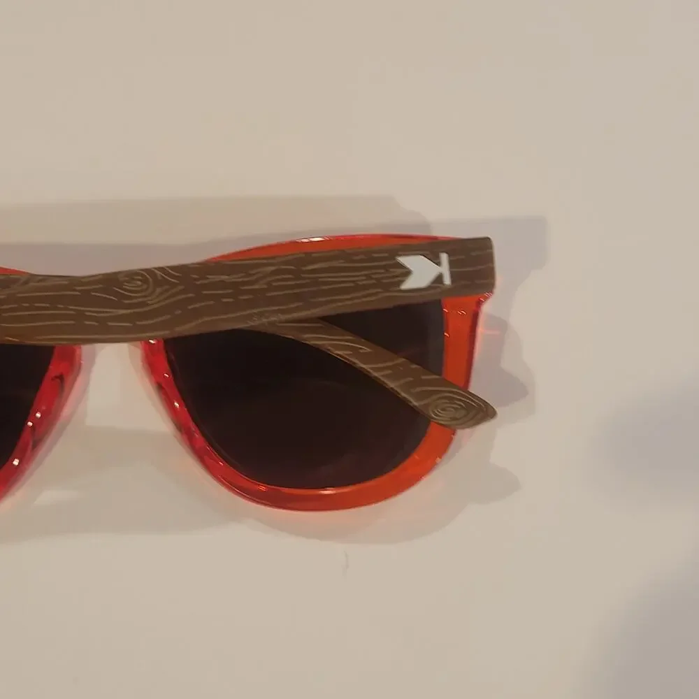 Knockaround Sunglasses Premiums Polarized Mirrored Kids Campfire Red/Wood